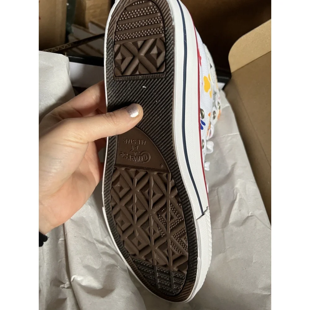 Converse CTAS HI White Cute Fox Foot Youth 5